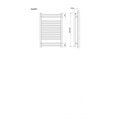 Полотенцесушитель QUADRO 600x1164