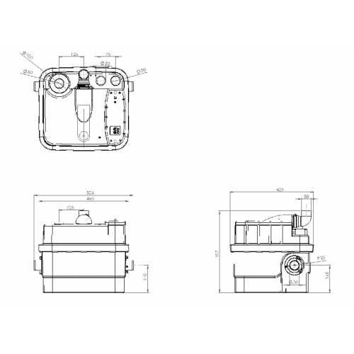 Санинасос SFA SANICUBIC 1 WP IP68