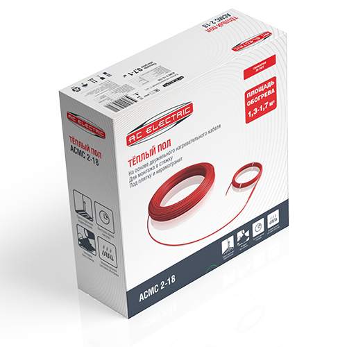 Кабель нагревательный AC ELECTRIC ACMC 2-18-1350 