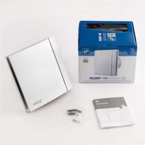 Накладной вентилятор Soler Palau SILENT-100 CZ SILVER DESIGN 3С