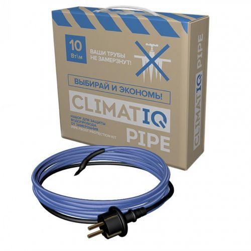 Кабель греющий CLIMATIQ PIPE 2 м саморегулирующийся, для защиты водопровода от замерзания
