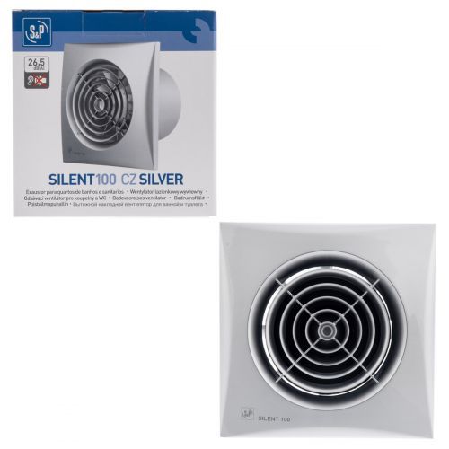 Накладной вентилятор Soler Palau SILENT-100 CZ SILVER
