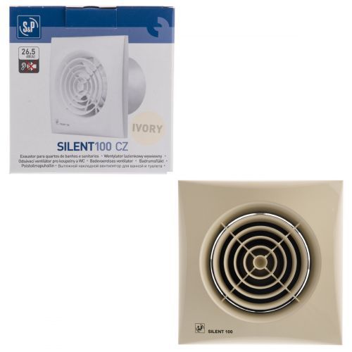Накладной вентилятор Soler Palau SILENT-100 CZ IVORY