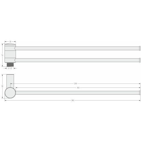 Полотенцедержатель   360 / L 400