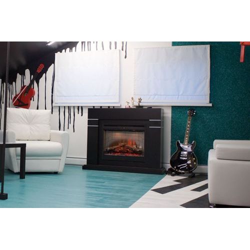 Каминокомплект Lindos - Черный (Высота 985мм) с очагом Symphony 26'' DF2624L-INT