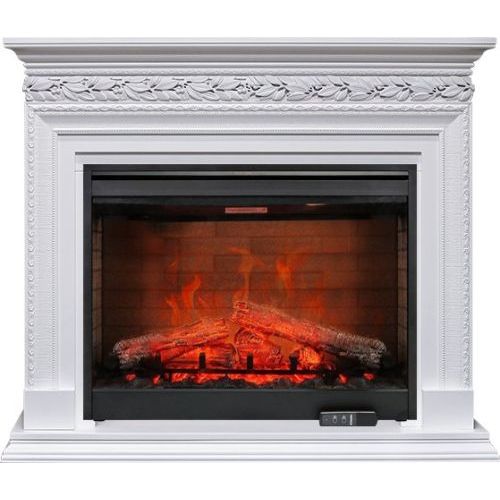Каминокомплект Valletta - Белый с очагом Symphony 30'' DF3020-EU