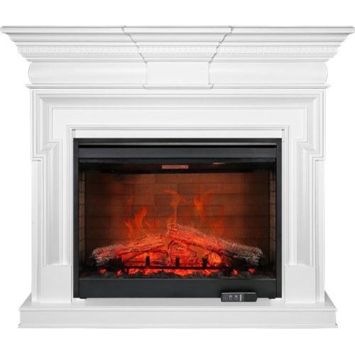 Каминокомплект Torino - Белый с очагом Symphony 30'' DF3020-EU