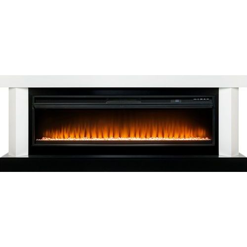 Каминокомплект Vancouver 60 - Белый с черным с очагом Vision 60 LED
