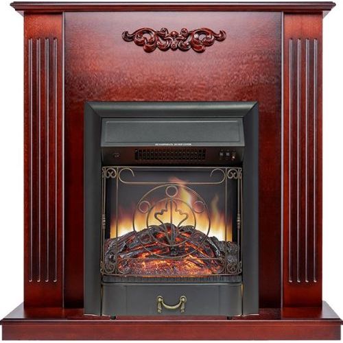 Каминокомплект Lumsden - Махагон коричневый антик с очагом Majestic FX Black