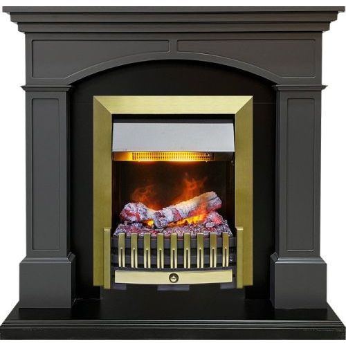 Каминокомплект Langford - Серый графит с очагом Danville Antique Brass FB2