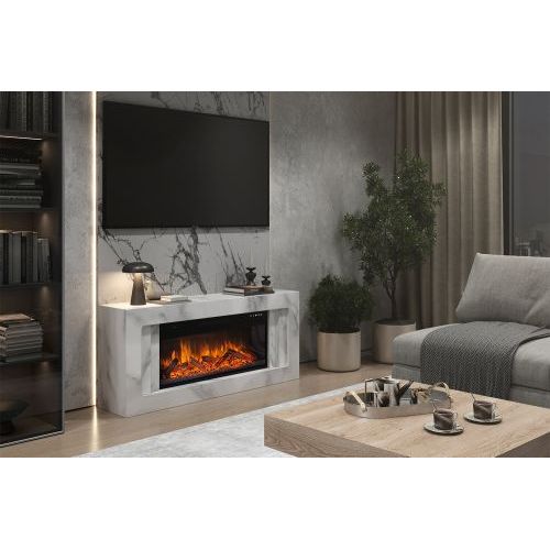 Каминокомплект Line CRM - Санд сноу с очагом Design L1000RF 3D PS/LOG