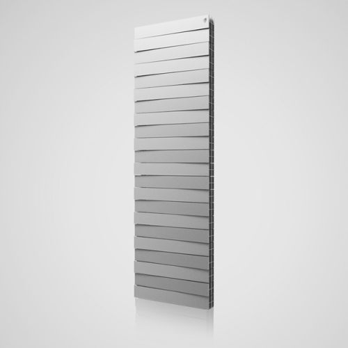 Биметаллический радиатор Royal Thermo PianoForte TOWER, Silver Satin, количество секций 18