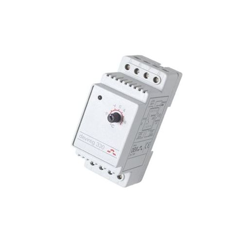 Терморегулятор DEVIreg™ D-330 (-10°C-+10°C) на шину DIN, с датчиком на проводе, 16А