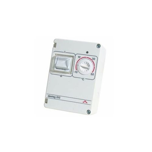 Терморегулятор DEVIreg™ D-610 (-10°C-+50°C) накладной, с датчиком на проводе, IP44, 10А