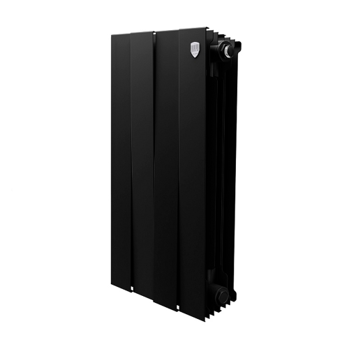 Секционный биметаллический радиатор Royal Thermo PianoForte 500, Noir Sable, количество секций 4