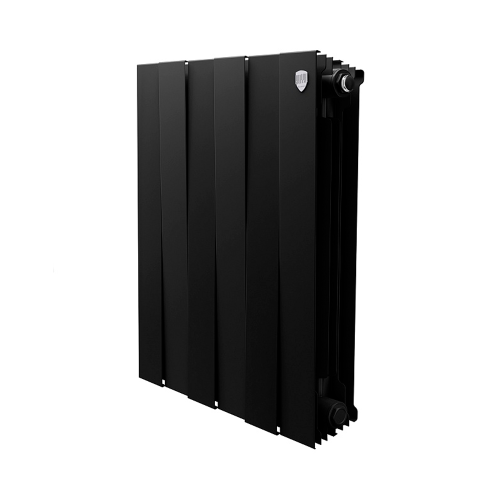 Секционный биметаллический радиатор Royal Thermo PianoForte 500, Noir Sable, количество секций 6