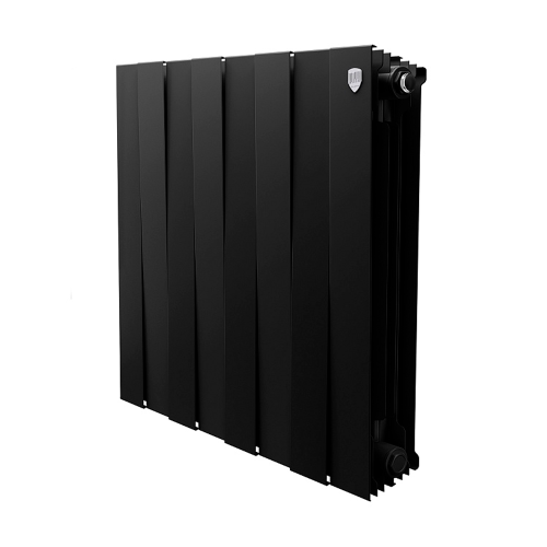 Секционный биметаллический радиатор Royal Thermo PianoForte 500, Noir Sable, количество секций 8