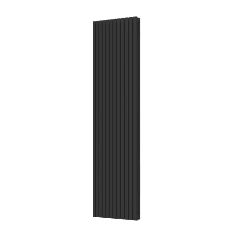 Радиатор КЗТО QUADRUM 30 V 2- 1750-12 RAL1T103S9005 (черный матовый муар)