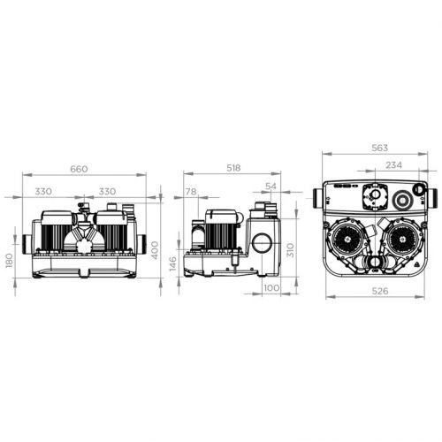 Санинасос SFA SANICUBIC 2 HP