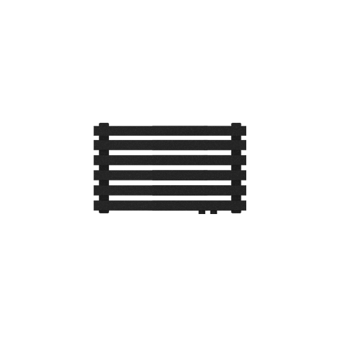 Радиатор КЗТО QUADRUM 40 Н -750-6 R RAL1T103S9005 (черный матовый муар)