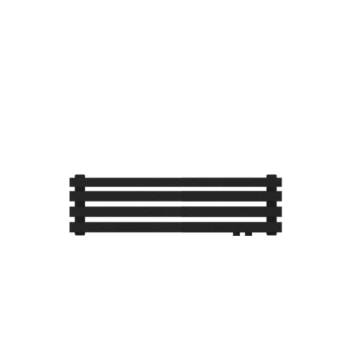 Радиатор КЗТО QUADRUM 40 Н -1000-4 R RAL1T103S9005 (черный матовый муар)
