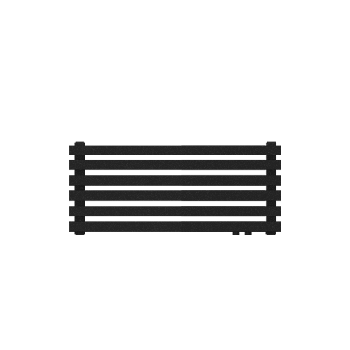 Радиатор КЗТО QUADRUM 40 Н -1000-6 R RAL1T103S9005 (черный матовый муар)