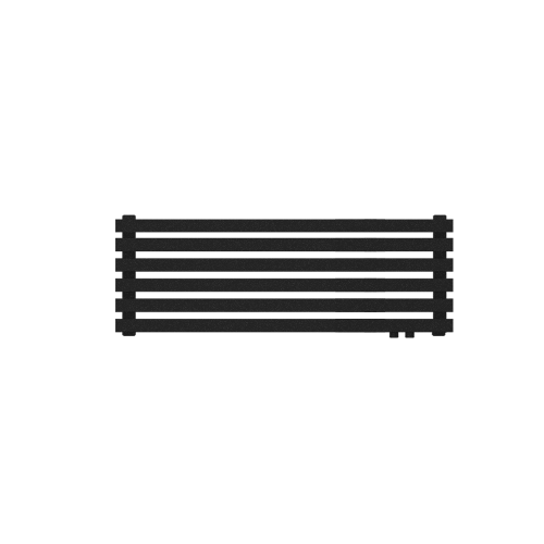 Радиатор КЗТО QUADRUM 40 Н -1250-6 R RAL1T103S9005 (черный матовый муар)