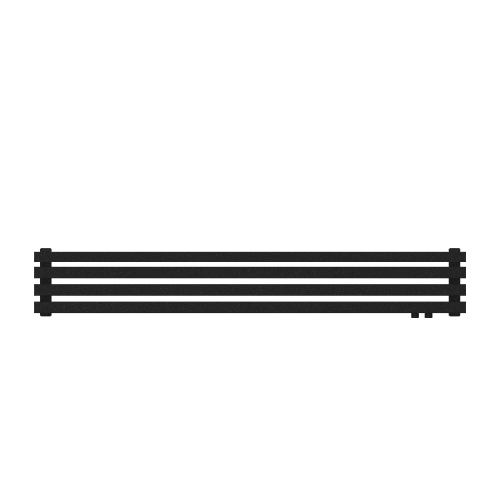 Радиатор КЗТО QUADRUM 40 Н -1750-4 R RAL1T103S9005 (черный матовый муар)