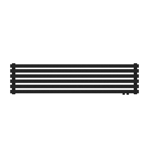 Радиатор КЗТО QUADRUM 40 Н -1750-6 R RAL1T103S9005 (черный матовый муар)