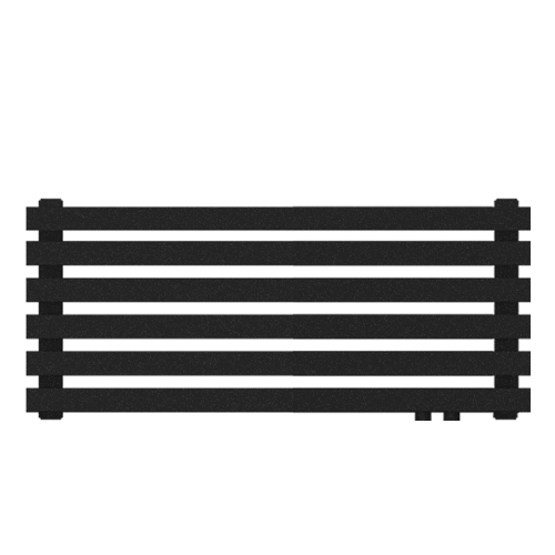 Радиатор КЗТО QUADRUM 60 H -1000-6 R RAL1T103S9005 (черный матовый муар)