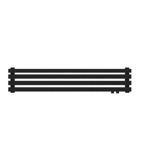 Радиатор КЗТО QUADRUM 60 H -1500-4 R RAL1T103S9005 (черный матовый муар)