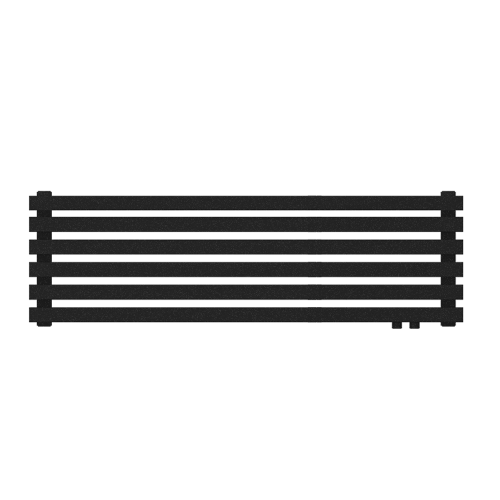 Радиатор КЗТО QUADRUM 60 H -1500-6 R RAL1T103S9005 (черный матовый муар)