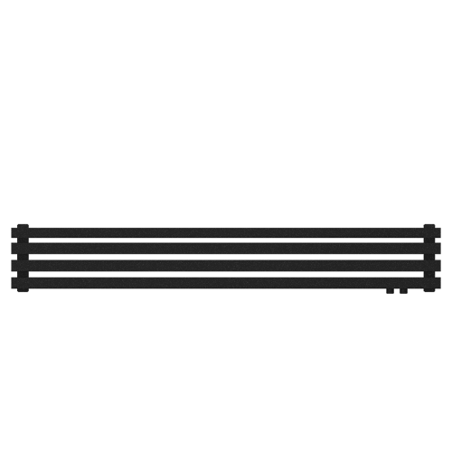 Радиатор КЗТО QUADRUM 60 H -1750-4 R RAL1T103S9005 (черный матовый муар)