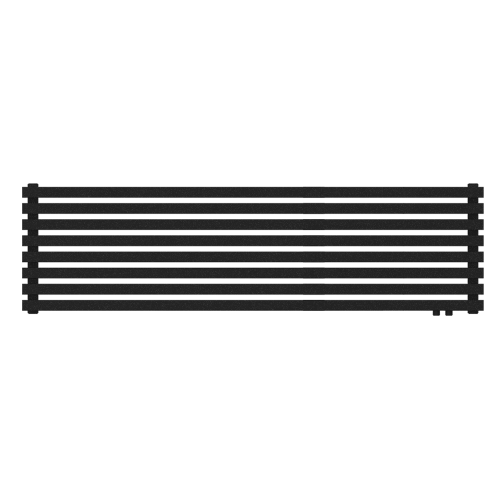 Радиатор КЗТО QUADRUM 60 H -2000-8 R RAL1T103S9005 (черный матовый муар)