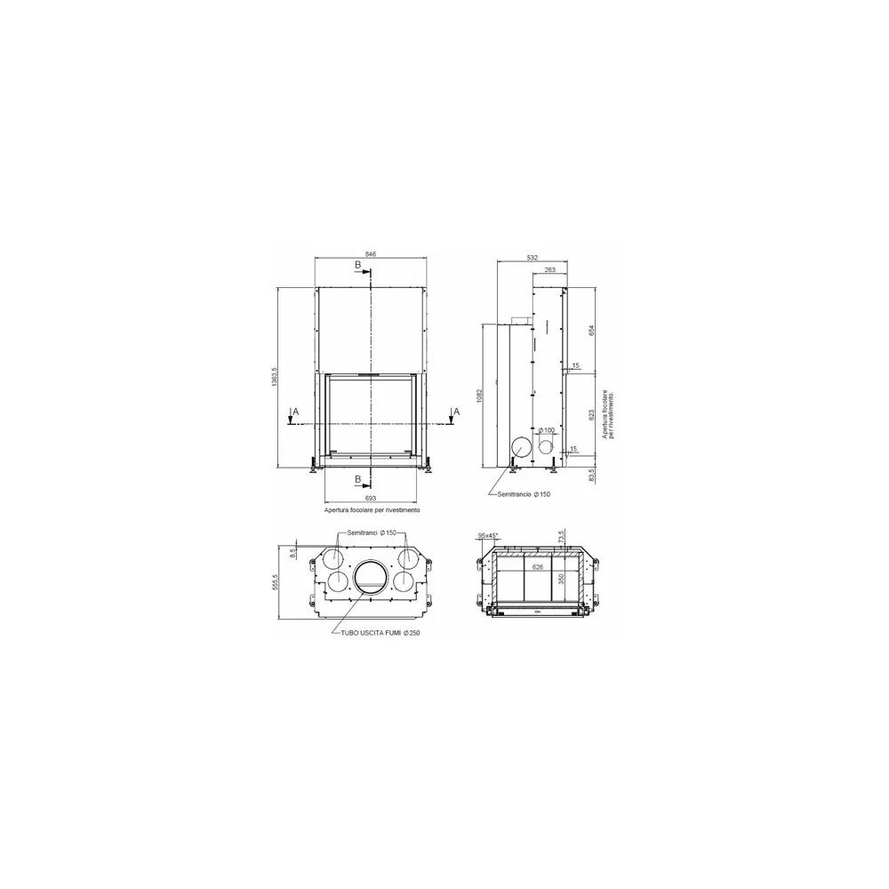 MCZ Forma 75 прямое стекло