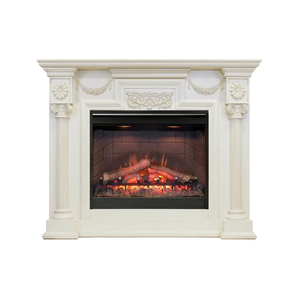 Каминокомплект London - Слоновая кость с очагом Symphony 26'' DF2608-INT