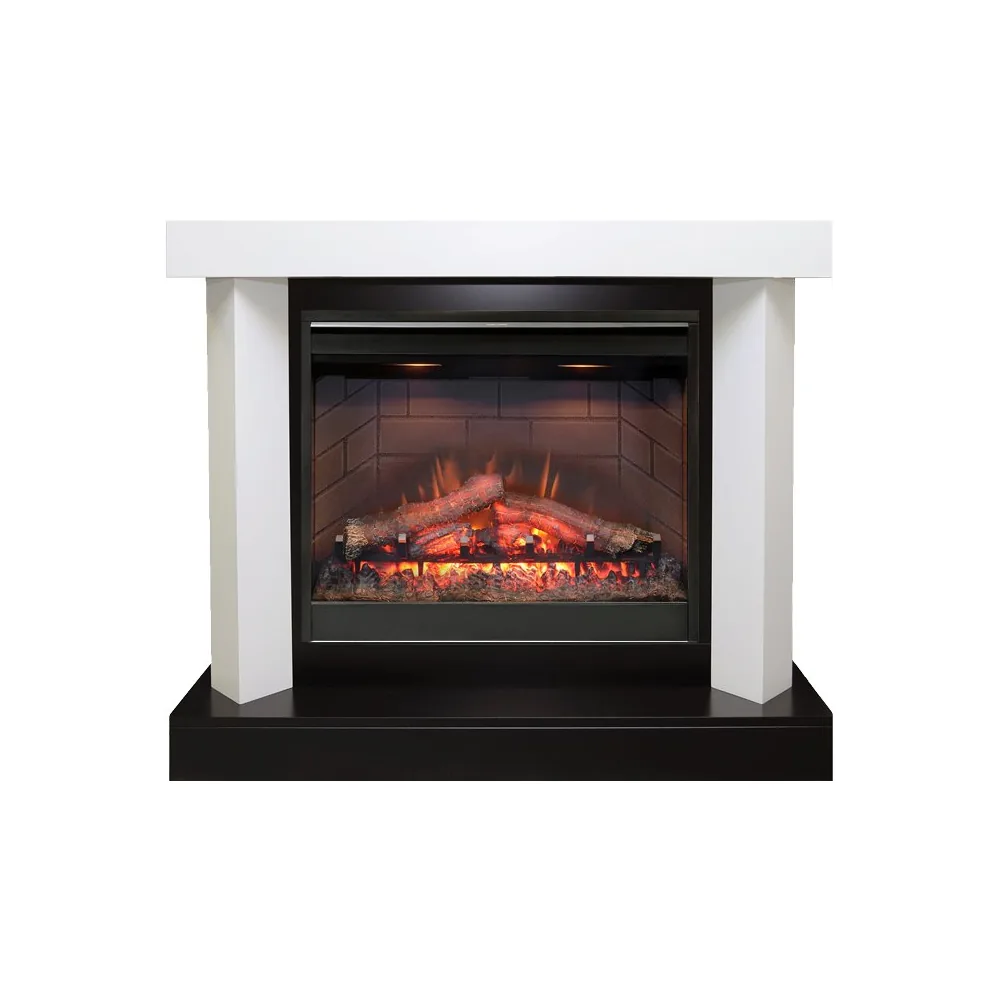Каминокомплект Vancouver - Фактурный белый с очагом Symphony 26'' DF2608-INT