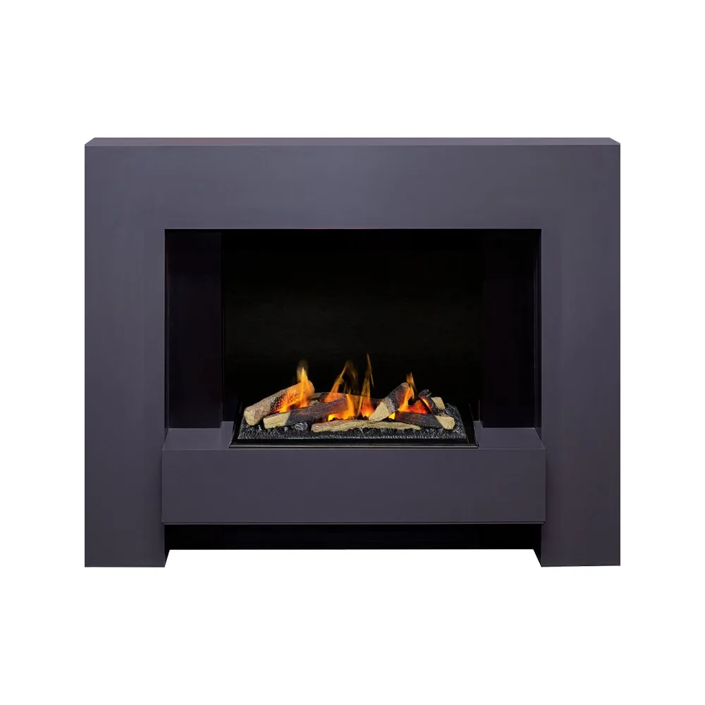Каминокомплект Tokyo - Graphite Grey с очагом Cassette 600 LNH-INT (с дровами)