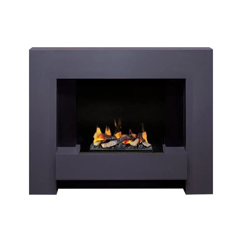 Каминокомплект Tokyo - Graphite Grey с очагом Cassette 400 LNH-INT (с дровами)