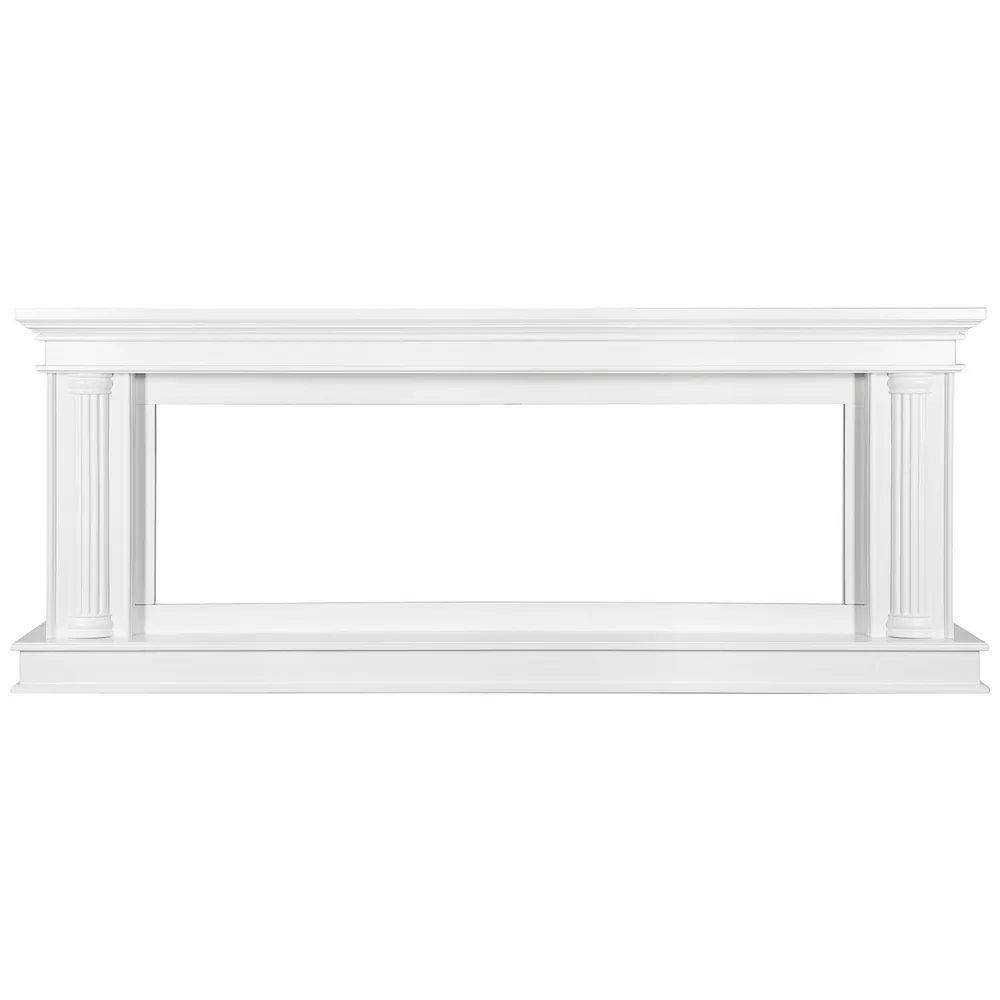 Каминокомплект Rome 60 - Белый с очагом Vision 60 LED