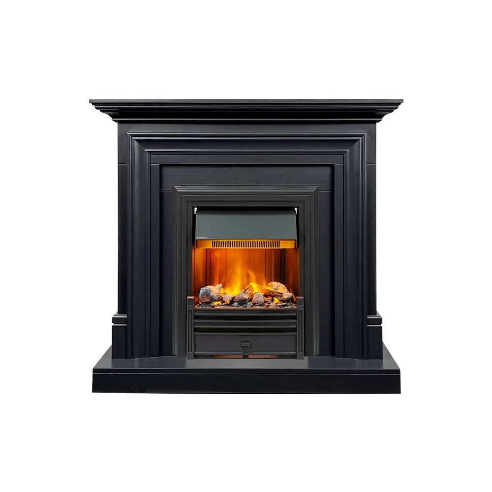 Каминокомплект Bradford - Серый графит с очагом Brookline Black
