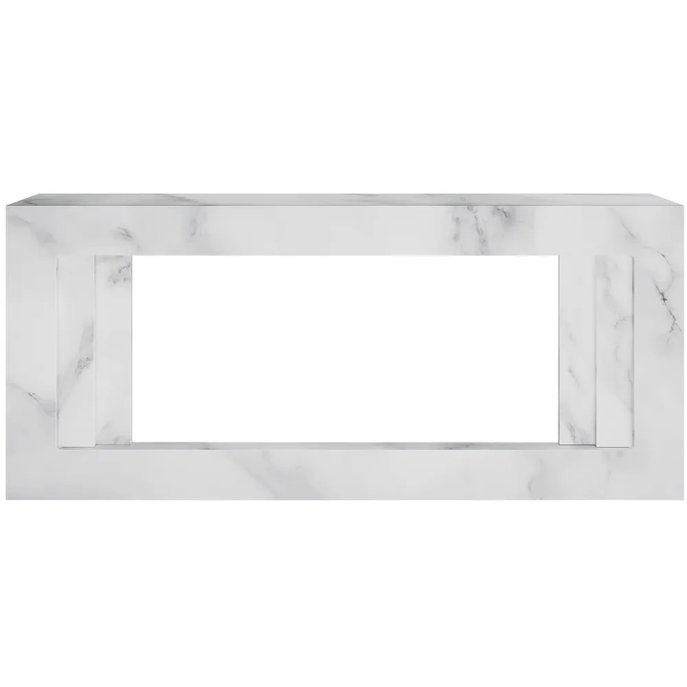 Каминокомплект Line 42 SFT White Marble - Белый мрамор с очагом Vision 42 LOG LED