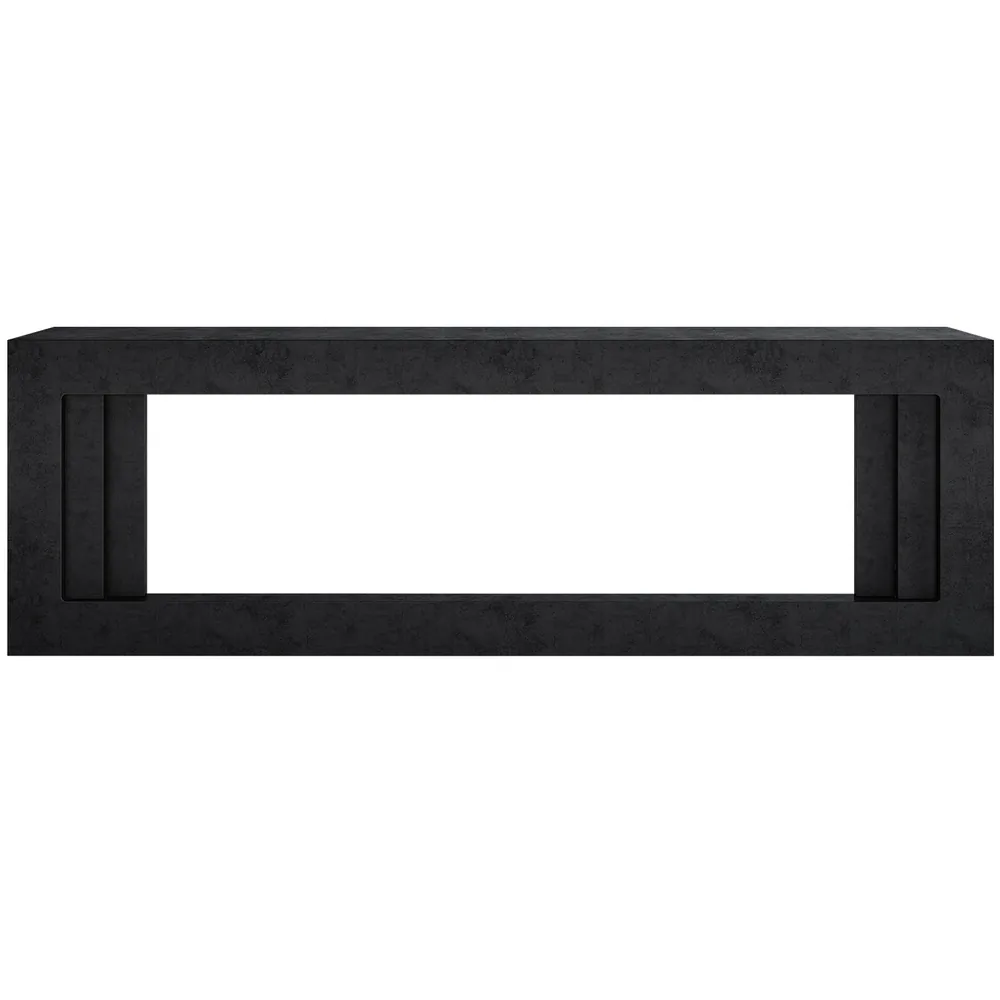 Каминокомплект Line 60 Dark Grey (Разборный) - Темный серый с очагом Vision 60 LOG LED