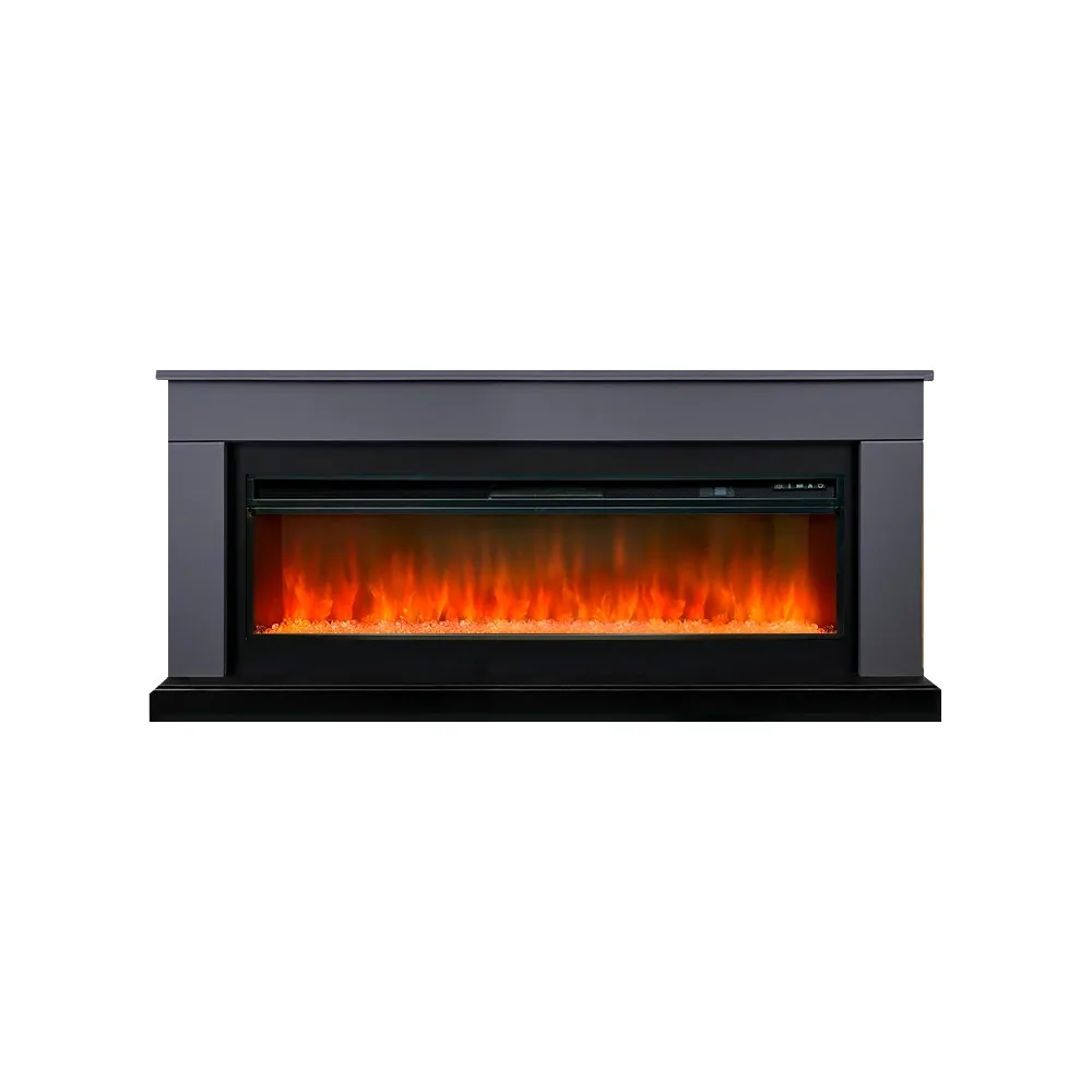 Каминокомплект Bergen 60 SFT (Разборный) - Серый графит с очагом Vision 60 LED