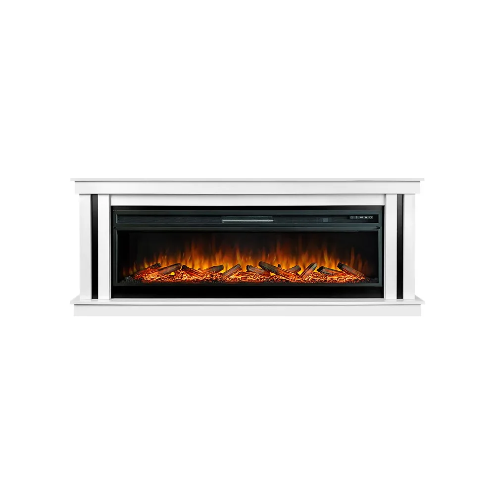 Каминокомплект Cosmo 60 (Разборный) - Белый с черным с очагом Vision 60 LOG LED