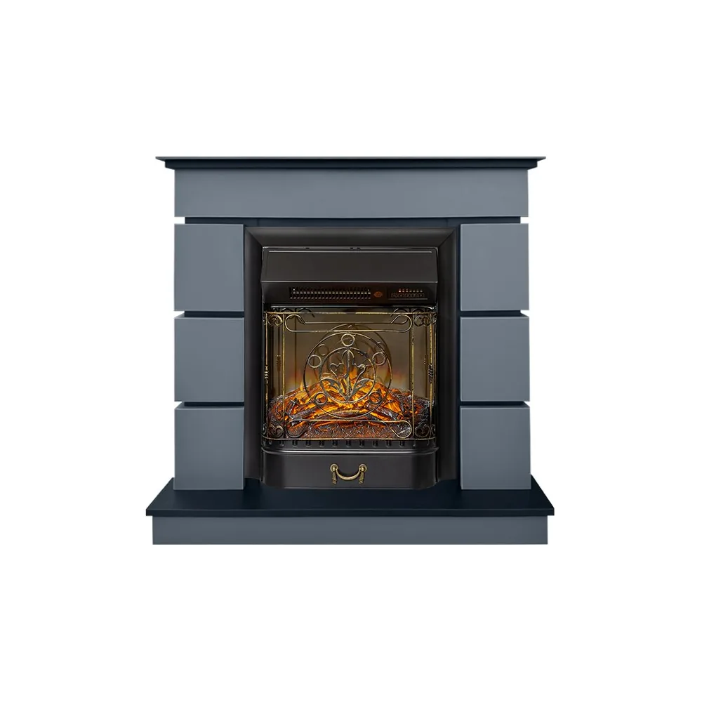 Каминокомплект Modern (Разборный) - Серый графит (Глубина 319 мм) с очагом Majestic FX M Black RC